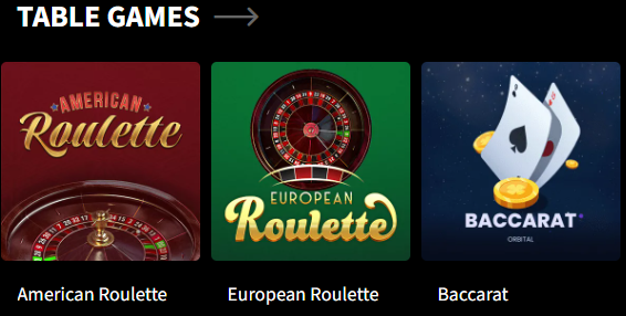 Mirax Casino games library screenshot